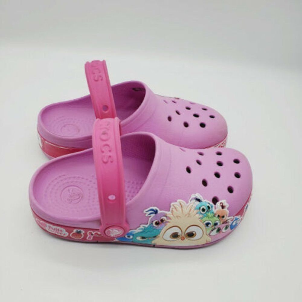 Crocs Girls Angry Birds Slingback Sandal Shoes Us1